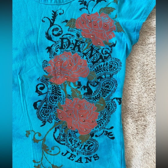 Y2k DKNY Mcbling Baby Tee - Picture 3 of 4